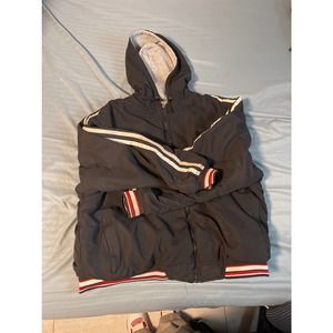 wilson reversible padded hooded zip up jacket